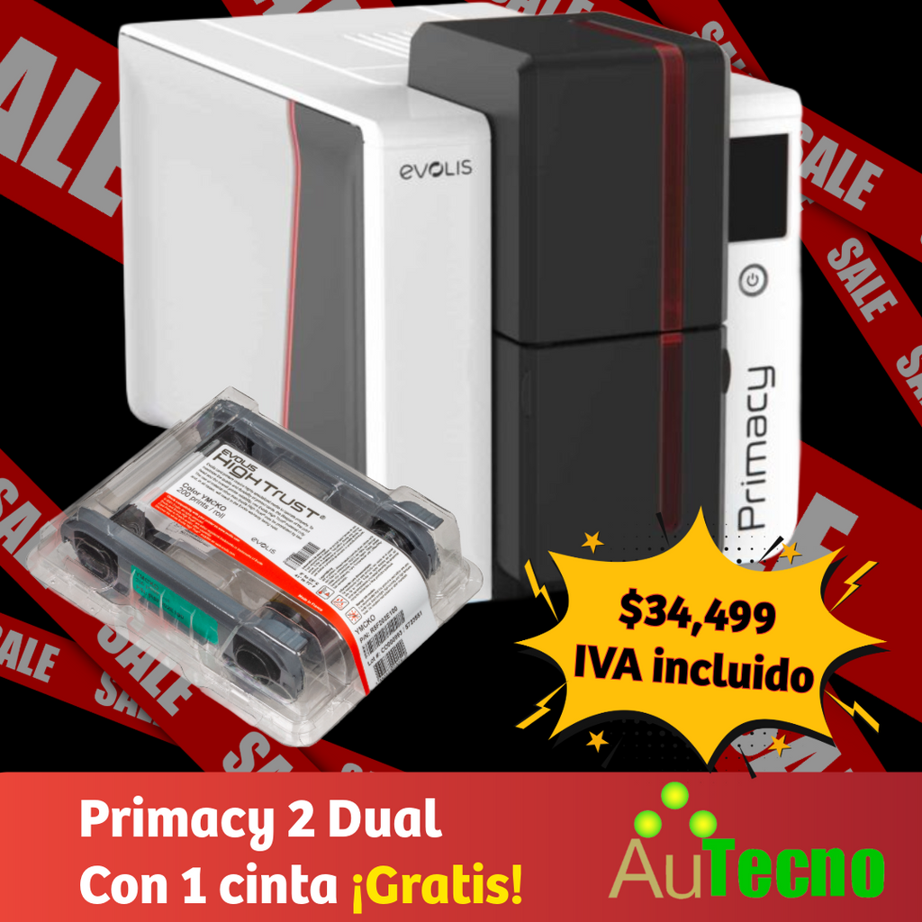 Evolis Impresora de credenciales Primacy 2 ambas caras