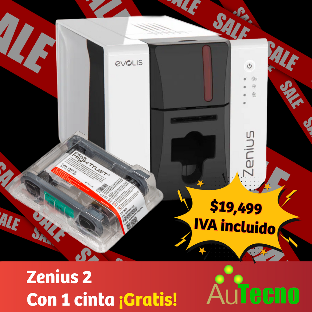 Evolis ZN2-0001-A Zenius 2 impresora de tarjetas y credenciales
