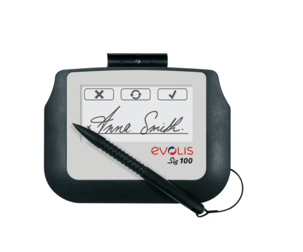 Evolis SIG100 Pad de Firma ST-LTE105-2-UEVL para digitalizar firmas al instante