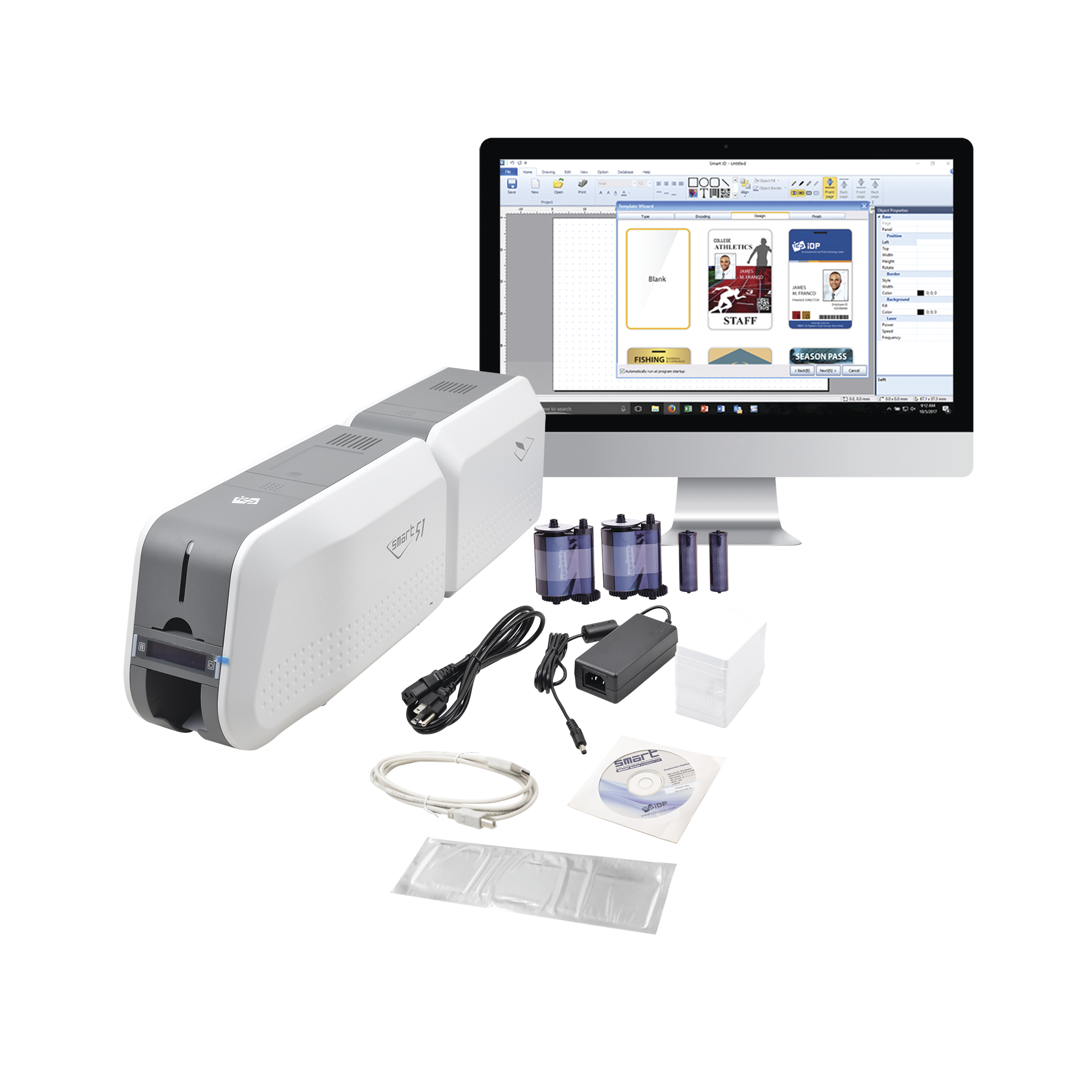 Impresora 51L IDP Smart ambas caras, laminado ambas caras